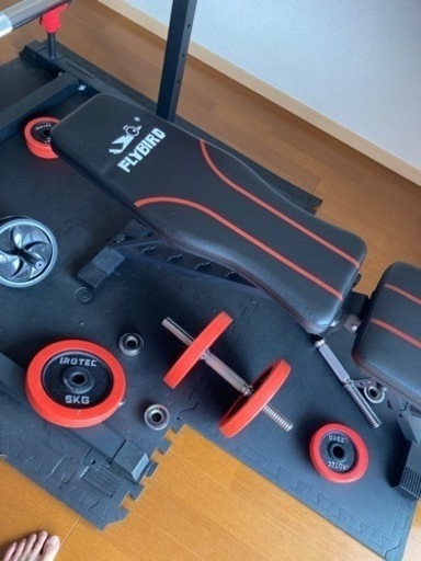 ベンチプレス一式バーベル、ダンベル100kgセット