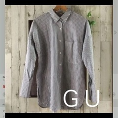 ストライプ長袖シャツ\gu