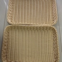 【無料】樹脂バスケット　2個