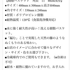 【無料】樹脂バスケット　2個の画像