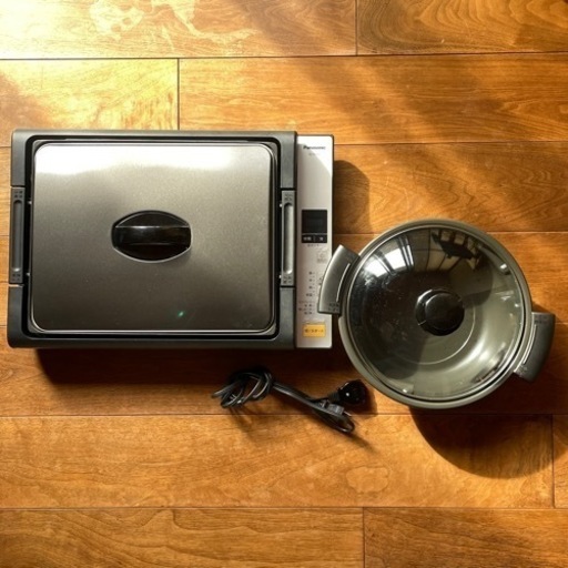 美品★専用なべ付きパナソニック Panasonic KZ-HP2000 IHホットプレート 平面プレート
