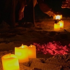 キャンドル ナイト ビーチヨガ🧘‍♀️江井ヶ島海岸🌴 - 明石市