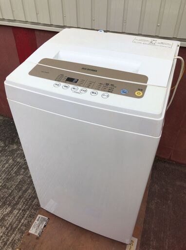 J0377 IRIS OHYAMA/アイリスオーヤマ IAW-T502EN 全自動洗濯機 2019年製 5.0Kg