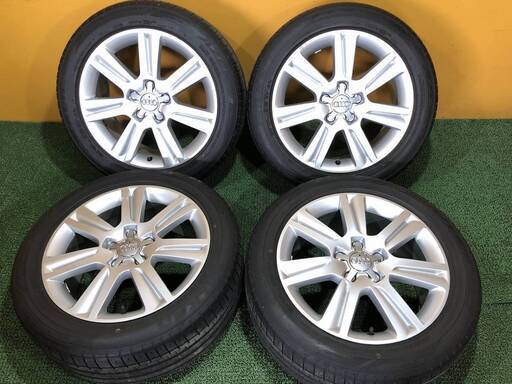 No.756　アウディ純正 A4 ホイール　17インチ 17×7.5J　5穴 PCD112　タイヤ 2019年製　225/50ZR17　4本 売切 160サイズ×4