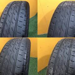 No.760　スズキ ワゴンR純正ホイール　14インチ 14×4.5J　4穴 PCD100　ブリヂストンタイヤ 155/65R14　4本 売切 140サイズ×4の画像