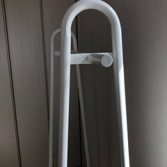 ニトリ　ホワイト　パイプハンガーラックの画像