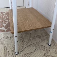 ニトリ　ホワイト　パイプハンガーラックの画像