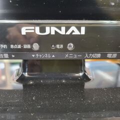 【リサイクルショップどりーむ天保山店】●1594●　現状品販売　FUNAI　２４インチ液晶カラーテレビ　TV　2017年製　FL-24HB2000　※リモコン無しの画像