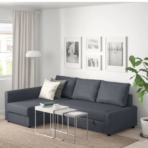 【お譲り先決まりました】IKEA ソファーベッド FRIHETEN フリーヘーテン コーナーソファベッド 収納付き