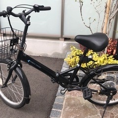 折りたたみ自転車　カゴ付き　20インチ
