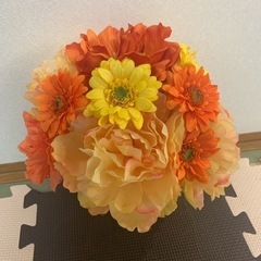 ブーケ&ブートニアセット　高さ25cm 幅25cm