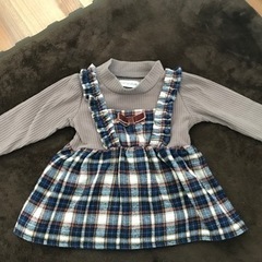 ワンピース風　長袖Tシャツ 80サイズ　