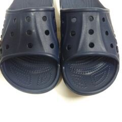 【未使用品】crocs/クロックス バヤ スライド Baya Slide Navy ネイビーの画像