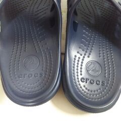 【未使用品】crocs/クロックス バヤ スライド Baya Slide Navy ネイビーの画像