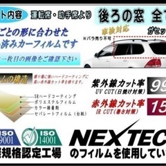 窓　フィルム（ハードタイプZRR70W系　車種専用カット