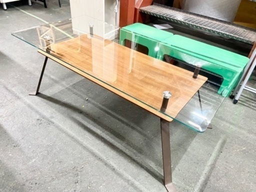 激安‼️オシャレなガラステーブル センターテーブル
