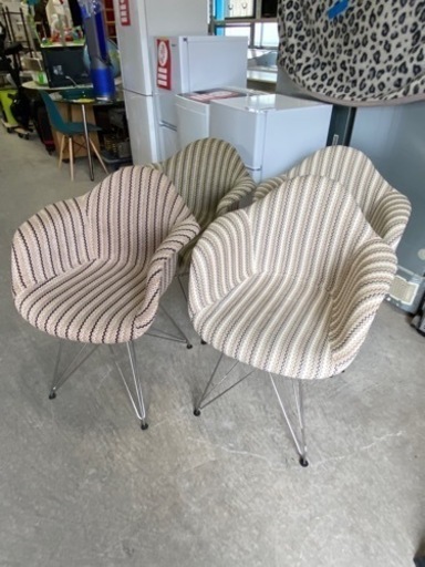 激安4脚セット!! バケットタイプ!! 布製 オシャレアイテムです!!