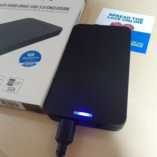 シャケ様　外付けハードディスク　1TB　（ケース新品）⑪