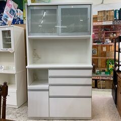 【愛品館 江戸川店】松田家具 キッチンボード 食器棚 ID:151-007408-007