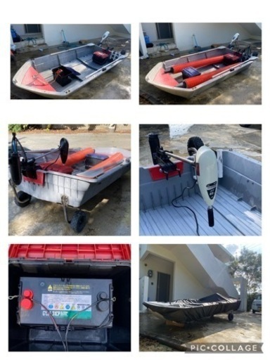 (受付終了致しました)2馬力　免許不要　ボート(一式)船　舟　分割ボート