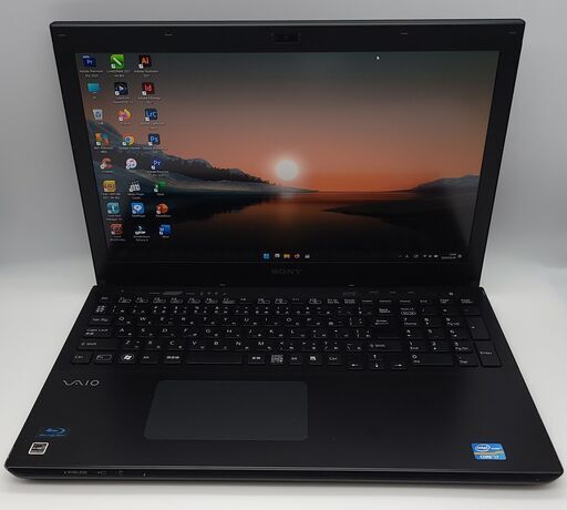 Sonyノートパソコン i7（中古）8GBのメモリ、SSD240GB, 15.5画面、Intel HD Graphics 4000、Windows11, Office2021, Photoshop2021, Illustrator2021,Corel2021,FilmoraX等.