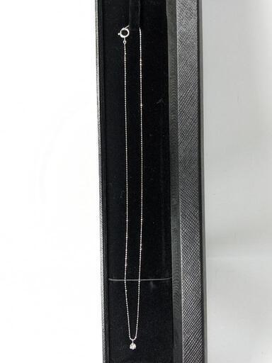 0.10ctダイヤモンドネックレス　k18WG