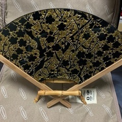 骨董品　扇型　