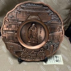 骨董品　孔子家製造のプレート　現存数僅か