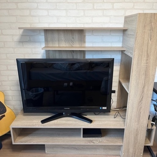 【美品】おしゃれテレビボード&テレビTOSHIBAREGZA 37インチセット