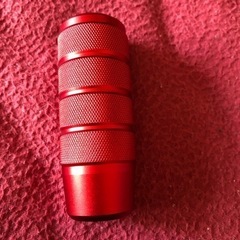 シフトノブ アルミ削り出し レッドカラー 
