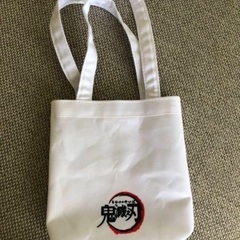【台湾限定】セブンイレブン×鬼滅の刃 防水ミニトートバック白　2個セットの画像