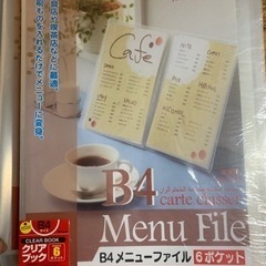 B4クリアファイル6ポケット　6冊