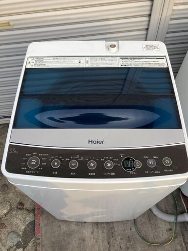 全自動洗濯機　ハイアール　JW-C55A 5.5kg 2017年製　お急ぎコース　しわケア