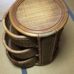籐製小物入れ