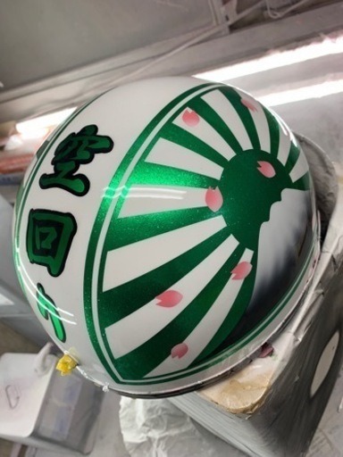 🔴カスタムペイント🔴ヘルメット半キャップコルク半オーダー