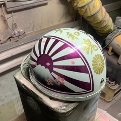 サーファー気取り様　オーダー　カスタムペイントヘルメット　コルク半　ジョーダン 🔴カスタムペイント🔴ヘルメット半キャップコルク半オーダー