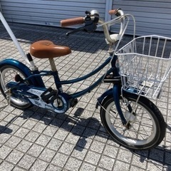 【子ども自転車】14インチ補助輪、補助バー付　初めての自転車　若林自転車　唐崎店SALE❗️の画像