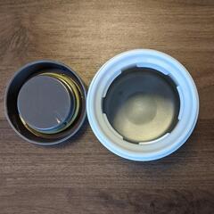 ドウシシャ フードポット 300ml 青 2つセット　大容量　ピクニックの画像