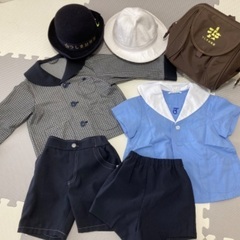 つしま幼稚園　こども園　制服かばん帽子