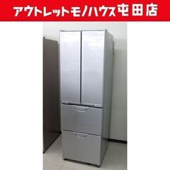 半ジャンク HITACHI 3ドア冷蔵庫 365L 2010年製 R-Z370 300Lクラス 家電 60cm幅 ファミリーサイズ ☆ 札幌市 北区 屯田 