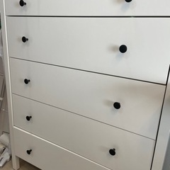 チェスト 5段 IKEA KOPPANG コッパン ブラックブラウン - メルカリ
