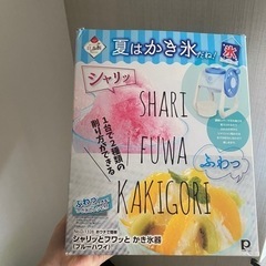 かき氷機　ほぼ新品(1回だけ使った) の画像