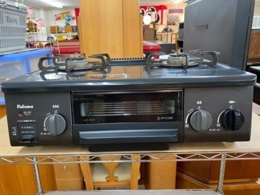 I326 ★ パロマ★都市ガステーブル ★ 水無し片面焼きグリル　クリーニング済 I326 ☆ パロマ☆都市ガステーブル ☆ 水無し片面焼きグリル