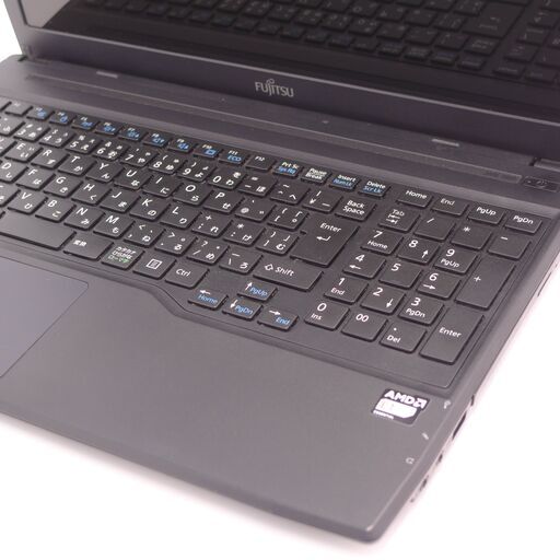 中古美品 新品SSD搭載 Wi-Fi有 ノートパソコン 富士通 AH30/S 15.6型 AMD 4GB DVDマルチ 無線 Bluetooth webカメラ Windows10 Office