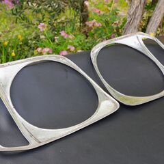 【USED】ジムニー /シエラ スズキ純正アクセサリー/メッキヘッドランプモール(左右セット) の画像