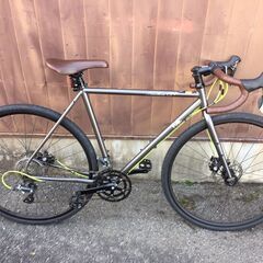 ※販売済【077】FUJI FEATHER CX+ グラベルロードバイク 56cm フジ自転車 ロードバイク