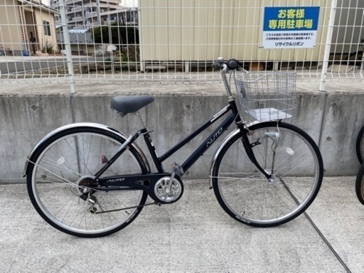 27インチ 6段変速 学生 通勤 通学 シティサイクル ママチャリ 中古 自転車