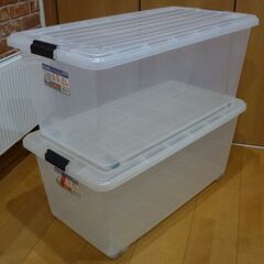 🏠コロ付衣装ケース 天馬製 ３９＊７４＊３２．５ｃｍ×２ケース