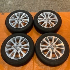 値下🌈日産デイズB21W 純正アルミ、バリ山タイヤセット
