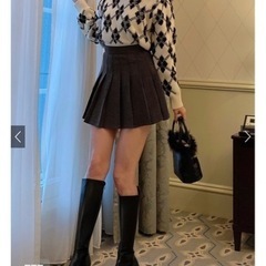 GRL スクエアトゥロングブーツの画像